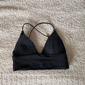 Black Strappy Bikini Top